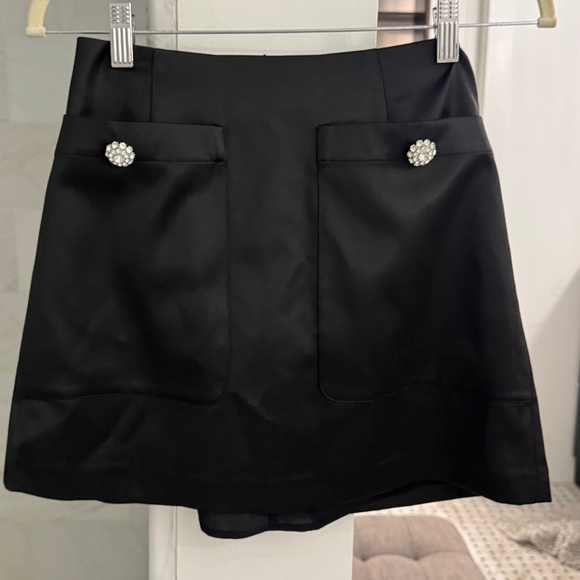 French connection Carey Embellished Satin Miniskirt - Picture 1 of 1